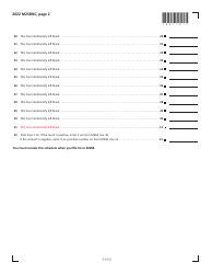 Schedule M2SBNC Federal Adjustments - Minnesota, Page 2