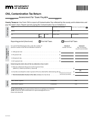 Form CN1 Contamination Tax Return - Minnesota