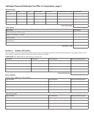 Compromise Questionnaire and Application - Minnesota, Page 5