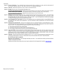 Instructions for Form E-500 Sales and Use Tax Return - North Carolina, Page 5