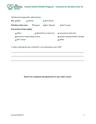 Consent for Services (Tier 3) - School Dental Health Program - Vermont, Page 3