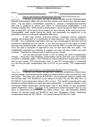 Form 07-6153 Reemployment, Election to Either Receive Reemployment Benefits or Waive Reemployment Benefits and Receive a Job Dislocation Benefit Instead - Alaska, Page 3