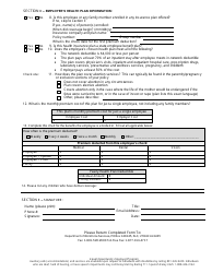 Form DHHS116M Employer&#039;s Health Insurance Information - Utah, Page 2