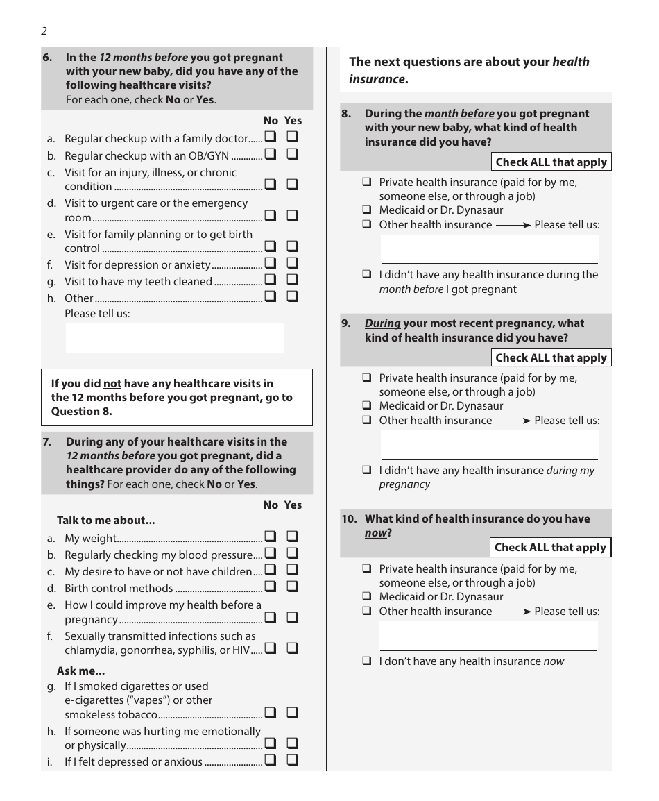 Prams Phase Nine Survey - Vermont, Page 2