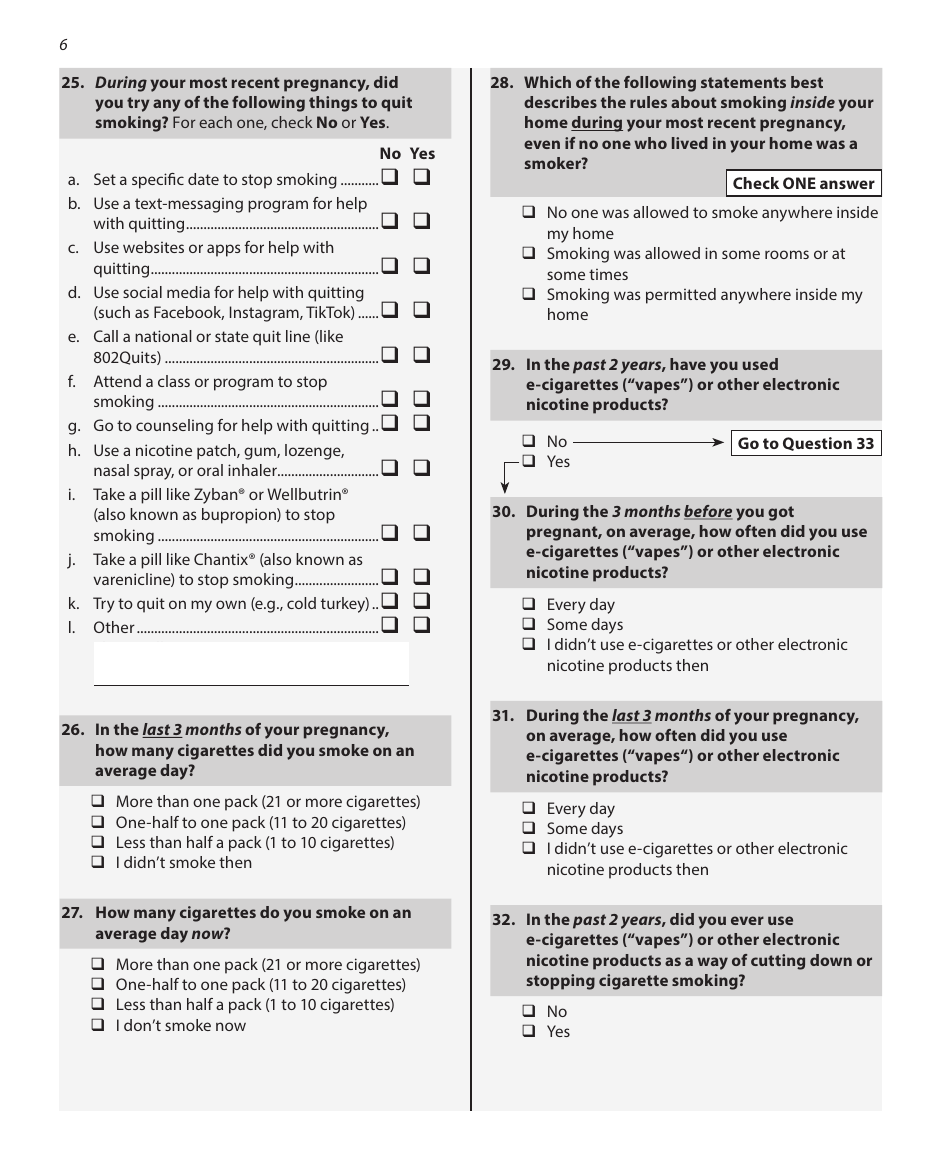 Prams Phase Nine Survey - Vermont, Page 6