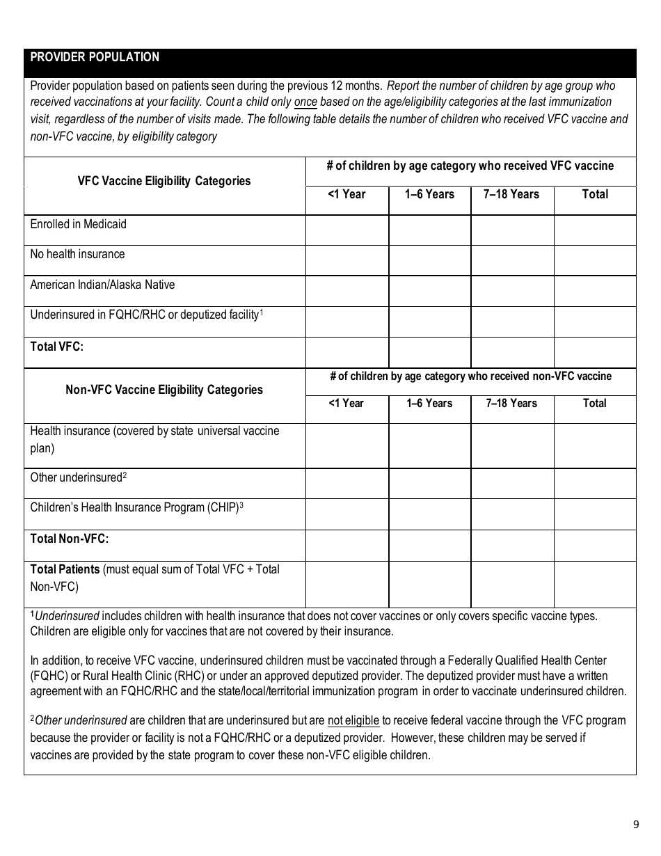 Vermont Child Vaccine Program Provider Agreement - Vermont, Page 9