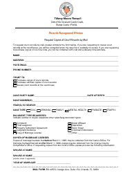 Document preview: Request Copies of Court Records by Mail - Orange County, Florida