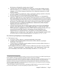 Borrower/Investee Use of Proceeds and Conflict of Interest Certification - Sample Certification - Minnesota, Page 2