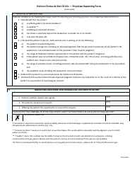 Patient Choice at End of Life - Physician Reporting Form - Vermont, Page 2