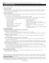 Exencion Del Aumento De Alquiler Para Discapacitados Solicitud Inicial - New York City (Spanish), Page 4