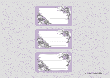 Document preview: Wedding Address Lable Template - Violet