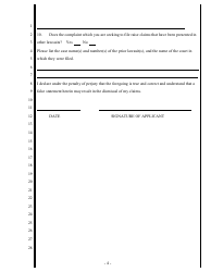 Application to Proceed in Forma Pauperis (Non-prisoner Cases Only) - California, Page 4