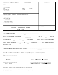 Form 13-14015-360 Notice of Continuance of Hearing - County of San Bernardino, California