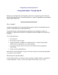 Young Adult Option Through Age 29 - Health Benefits Program - New York City, Page 5