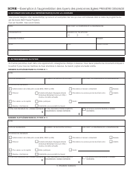 Senior Citizen Rent Increase Exemption Initial Application - New York City (French), Page 2