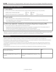 Senior Citizen Rent Increase Exemption Initial Application - New York City (French), Page 3