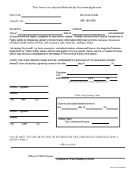 EMS Individual Licensure Application - Alabama, Page 2