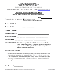 Document preview: Customer Portal Information Sheet - New Hampshire