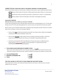 Nursery License Application - Oregon, Page 2