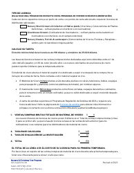 Solicitud De Licencia De Vivero - Oregon (Spanish), Page 2