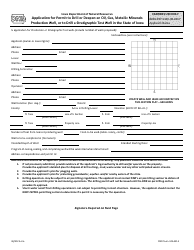 DNR Form 542-0312 Application for Permit to Drill or Deepen an Oil, Gas, Metallic Minerals Production Well, or to Drill a Stratigraphic Test Well in the State of Iowa - Iowa