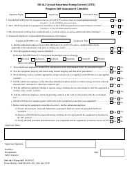 Document preview: OO-ALC Form 245 Oo-Alc Annual Hazardous Energy Control (Loto) Program Self-assessment Checklist