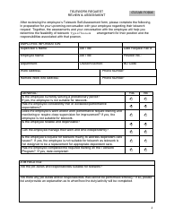 Document preview: Telework Request Review & Assessment - Hawaii