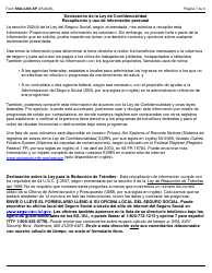 Formulario SSA-4-BK-SP Solicitud Para Beneficios De Seguro Para Ninos Del Seguro Social (Spanish), Page 7