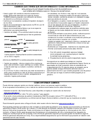 Formulario SSA-4-BK-SP Solicitud Para Beneficios De Seguro Para Ninos Del Seguro Social (Spanish), Page 9