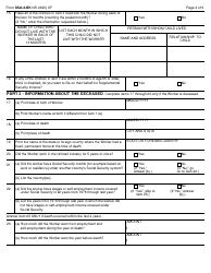 Form SSA-4-BK Application for Social Security Benefits - Child&#039;s Insurance Benefits, Page 4