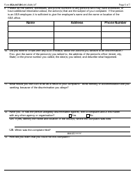 Form SSA-437-BK Civil Rights Complaint Form for Allegations of Program Discrimination by the Social Security Administration, Page 5