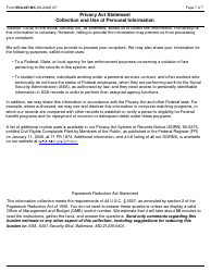 Form SSA-437-BK Civil Rights Complaint Form for Allegations of Program Discrimination by the Social Security Administration, Page 7