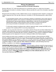 Form SSA-2032-BK Request for Waiver of Special Veterans Benefits (Svb) Overpayment Recovery or Change in Repayment Rate, Page 11
