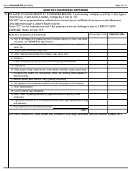 Form SSA-2032-BK Request for Waiver of Special Veterans Benefits (Svb) Overpayment Recovery or Change in Repayment Rate, Page 8