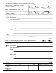 Form SSA-8000-BK Application for Supplemental Security Income (Ssi), Page 3
