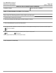 Document preview: Form SSA-4178 Marital Relationship Questionnaire
