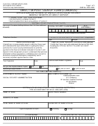 Form SSA-1199-OP145 Direct Deposit Sign-Up Form (Comoros)