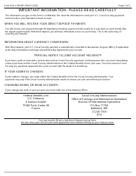 Form SSA-1199-OP150 Direct Deposit Sign-Up Form (Mauritania), Page 2