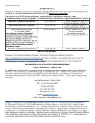 Formulario LCR-1005A-S Aviso De Los Derechos Durante Inspeccion - Arizona (Spanish), Page 2