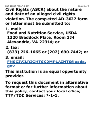 Form FAA-1004A-LP Designation of Ebt Alternate Card Holder (Large Print) - Arizona, Page 5