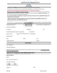 Document preview: MRP Form 352 Webta Access Request Form