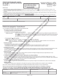 Formulario JD-CR-202S Peticion De Expurgacion &quot;cuenta Nueva&quot; Para Condenas Anteriores Al 1/1/2000 - Connecticut (Spanish)