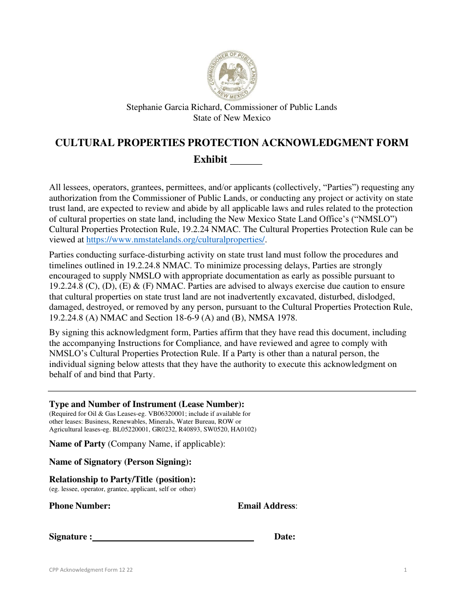 Application for a Rule 5 (19.2.5nmac) Mineral Lease on State Trust Land - New Mexico, Page 4