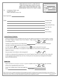 Application for a Rule 5 (19.2.5 Nmac) Reclamation Special Use Agreement on State Trust Land - New Mexico