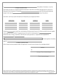 Application for a Rule 5 (19.2.5 Nmac) Reclamation Special Use Agreement on State Trust Land - New Mexico, Page 2