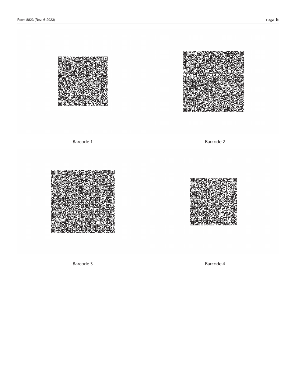 IRS Form 8823 Low-Income Housing Credit Agencies Report of Noncompliance or Building Disposition, Page 5