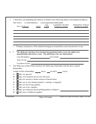 Form 1F-P-754A Petition for an Order for Protection on Behalf of Family or Household Member(S) - Hawaii, Page 2