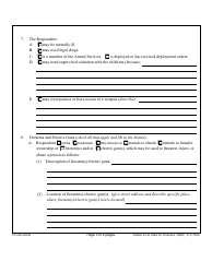 Form 1F-P-754A Petition for an Order for Protection on Behalf of Family or Household Member(S) - Hawaii, Page 5