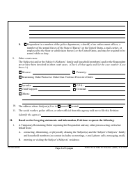 Form 1F-P-754A Petition for an Order for Protection on Behalf of Family or Household Member(S) - Hawaii, Page 6