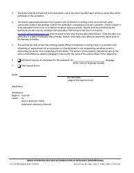 Form CR-169 Order Appointing Doctor(S) for an Examination of the Defendant (Misdemeanor) - County of San Mateo, California, Page 2